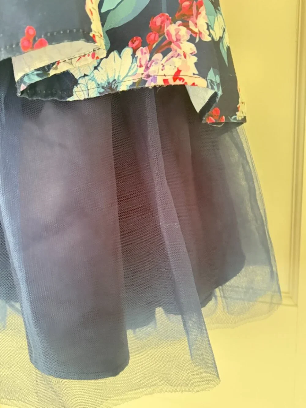 Nannette Kids Floral Dress Size 12 Navy